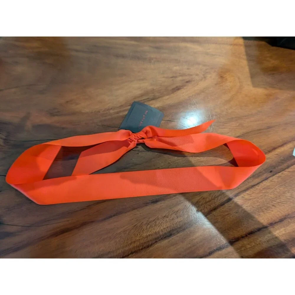 Louis Vuitton Orange Ribbon Bow 39 Inches Long w unused gift tag 36